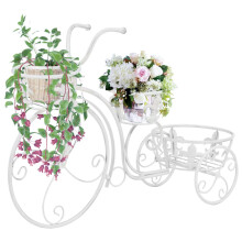 Berkfield Plant Stand Bicycle Shape Vintage Style Metal