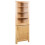 Berkfield Corner Cabinet 59x36x180 cm Solid Oak Wood 1