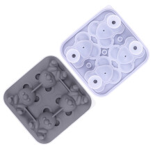 Ice Tray Silicone Unique Koala Shape Ice Mold Reusable Ice-Gray