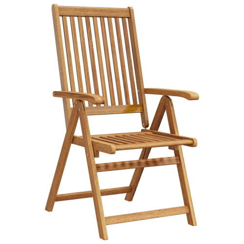 Berkfield Folding Garden Chairs 8 pcs Solid Acacia Wood