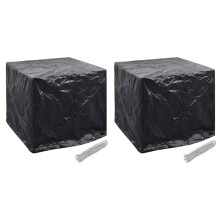 Berkfield Garden Water Tank Covers 2 pcs 8 Eyelets 116x100x120 cm