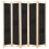 Berkfield 5-Panel Room Divider Black 200x170x4 cm Fabric 1