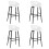 Berkfield Bar Chairs 4 pcs White 1