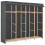 Berkfield Wardrobe Grey 200x40x170 cm Fabric 1