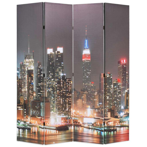 Berkfield Folding Room Divider 160x170 cm New York by Night