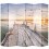 Berkfield Folding Room Divider 228x170 cm Lake 1