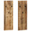 Berkfield Wall-mounted Coat Racks 2 pcs Solid Mango Wood 36x110x3 cm 1