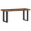 Berkfield Bench 110 cm Solid Reclaimed Wood and Steel 1