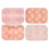 6 Mulden, Rosen-Eiswürfelform, lebensmittelechtes Silikon,-Rosa 1