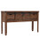 Berkfield Console Table Solid Fir Wood 131x35.5x75 cm Brown 1