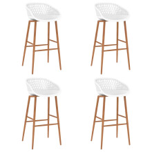 Berkfield Bar Chairs 4 pcs White