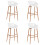 Berkfield Bar Chairs 4 pcs White 1