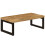 Berkfield Coffee Table 100x50x35 cm Solid Mango Wood and Steel 1