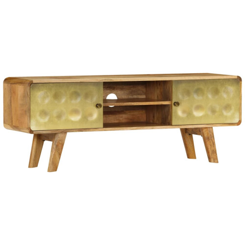 Berkfield TV Cabinet Solid Mango Wood 120x30x45 cm