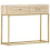 Berkfield Console Table Gold 90x30x75 cm Solid Mango Wood 1