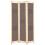 Berkfield 3-Panel Room Divider Brown 120x170x4 cm Fabric 1