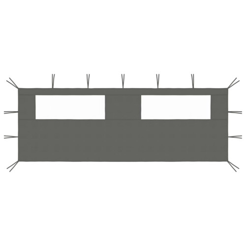 Berkfield Gazebo Sidewall with Windows 6x2 m Anthracite