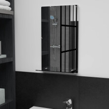 Berkfield Wall Mirror with Shelf 30x50 cm Tempered Glass
