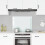 Berkfield Kitchen Backsplash Milk 80 x 60 cm Tempered Glass 1