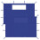 Berkfield Gazebo Sidewalls with Windows 2 pcs Blue 1