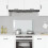 Berkfield Kitchen Backsplash Transparent 80 x 50 cm Tempered Glass 1