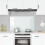 Berkfield Kitchen Backsplash Milk 100 x 60 cm Tempered Glass 1