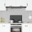 Berkfield Kitchen Backsplash Black 70 x 40 cm Tempered Glass 1