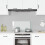 Berkfield Kitchen Backsplash Transparent 80 x 40 cm Tempered Glass 1