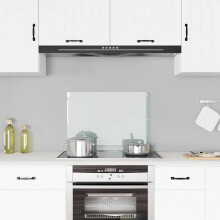 Berkfield Kitchen Backsplash Transparent 70 x 50 cm Tempered Glass