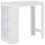 Berkfield Bar Table with Shelf White 110x50x103 cm 1