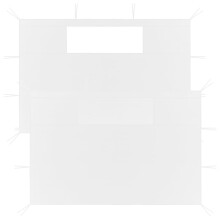Berkfield Gazebo Sidewalls with Windows 2 pcs White
