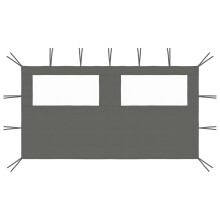 Berkfield Gazebo Sidewall with Windows 4x2 m Anthracite