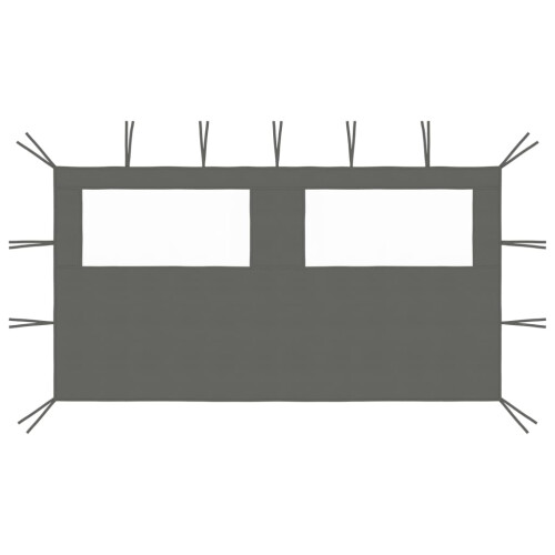 Berkfield Gazebo Sidewall with Windows 4x2 m Anthracite
