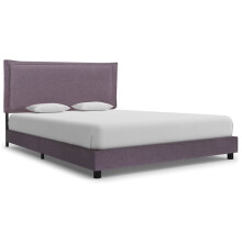 Berkfield Bed Frame without Mattress Taupe Fabric 135x190 cm Double
