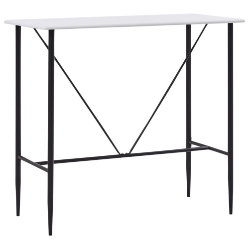 Berkfield Bar Table White 120x60x110 cm MDF