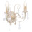 Berkfield Wall Lamp with Beads Antique White 2 x E14 Bulbs 1
