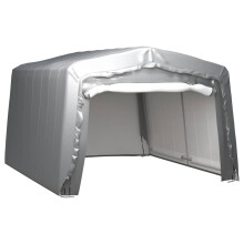 Berkfield Storage Tent 370x370 cm Steel Grey