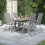 Berkfield 5 Piece Garden Dining Set Solid Wood Acacia 1