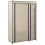 Berkfield Folding Wardrobe Cream 110x45x175 cm Fabric 1