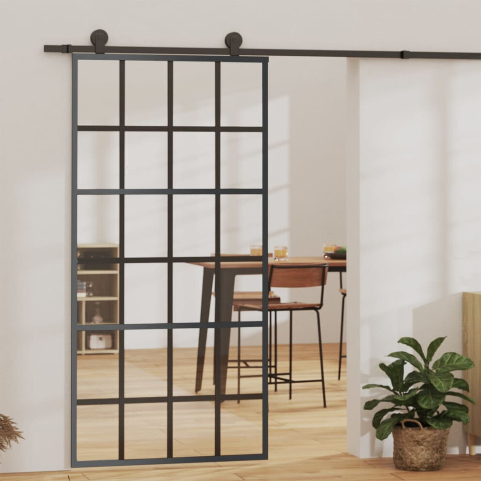 Photos - Other for Repair Berkfield Sliding Door with Hardware Set ESG Glass&Aluminium 102x205 cm