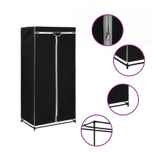 Berkfield Wardrobe Black 75x50x160 cm
