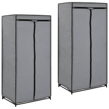 Berkfield Wardrobes 2 pcs Grey 75x50x160 cm