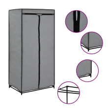 Berkfield Wardrobe Grey 75x50x160 cm