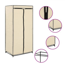 Berkfield Wardrobe Cream 75x50x160 cm
