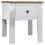 Berkfield Bedside Cabinet White 46x40x57 cm Pine Panama Range 1