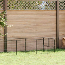 Berkfield Dog Kennel Black 8 m Steel
