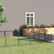 Berkfield Dog Kennel Black 60 m Steel