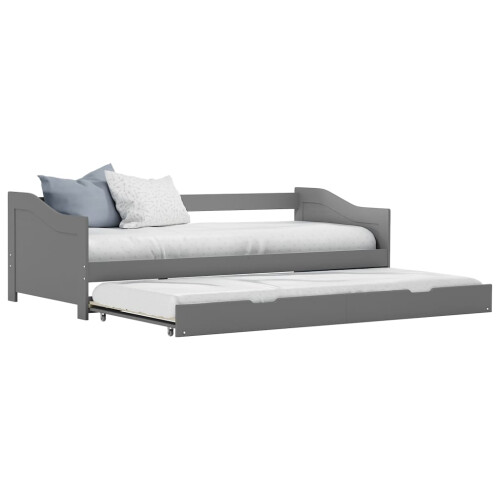 Berkfield Pull-out Sofa Bed Frame without Mattress Grey 90x200 cm