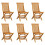 Berkfield Folding Garden Chairs 6 pcs Solid Teak Wood 1