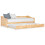 Berkfield Pull-out Sofa Bed Frame without Mattress Pinewood 90x200 cm 1